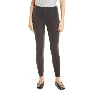 Eileen Fisher Velvet Ankle Legging Graphite Gray